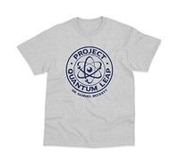 Postees Project Quantum Leap Inspired By Quantum Leap Printed T-Shirt (XXL) Heather Grey