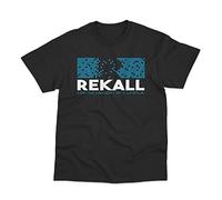 Postees Rekall Inspired by Total Recall T-Shirt(M) Black