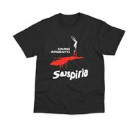 Postees Suspiria 77 Movie Poster Inspired Design Printed Cotton T-Shirt Small Black