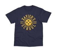 Postees Xavier's School for Gifted Youngsters Inspired By X Men Printed Navy Cotton T-Shirt Large