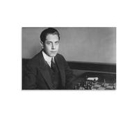 Poster by José Raúl Capablanca Chess Master Canvas Poster Wall Art Picture Prints Hanging Photo Decor Home Posters Artworks 12x18inch(30x45cm)