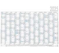 Poster Calendar 12 Months 2025 100 x 70 5 Pieces Rolled