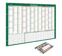 Poster Calendar - 2026 Wall Calendar,Schedule Tracking Planner,Full Year Walll Calendars, Yearly Wall Calendars For Living Room Bedroo M Study Dorm Apartm Ent Students Adults Teachers