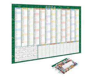 Poster Calendar - 2026 Wall Calendar,Schedule Tracking Planner,Full Year Walll Calendars, Yearly Wall Calendars For Living Room Bedroo M Study Dorm Apartm Ent Students Adults Teachers