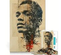 Poster Collage with Face 1000 Piece Jigsaw Puzzle for Teenagers Logic Toy Group Play Precision Cut Thoughtful Gift (38x52cm)