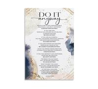 poster Faith and Perseverance Poster - “Do It Anyway” Christian Quote Canvas Art, Uplifting Decor for Home, Church Library, or Office(Framed,16x24inch(40x60cm))