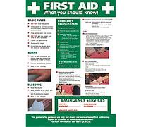 Poster First Aid Adhesive Plastic 42 x 59.4 cm