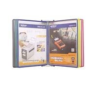 Poster Flip Book Display, Wall Mounted Reference System, 10-Pocket, 20 Pages, A4, Multicolor(Multi Coloured)