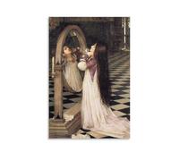 Poster for John William Waterhouse's Marianas of The South Wall Art Poster Scroll Canvas Painting Picture Living Room Decor Home 08x12inch(20x30cm)