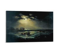 Poster for Joseph Mallord William Turner's Fishermen at Sea Picture Print Canvas Poster Wall Paint Art Posters Decor Modern Home Artworks 24x36inch(60x90cm)