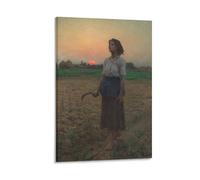 Poster for Jules Breton's The Song of The Lark Posters Art Print Wall Photo Paint Poster Hanging Picture Family Decor 24x36inch(60x90cm)