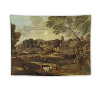 Poster for Nicolas Poussin's The Burial of Phocion Home Decor Tapestry Wall Art Hanging Picture Print Bedroom Decorative Painting Tapestries Room Aesthetic 30"x40"