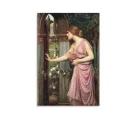 Poster for Psyche Entering Cupid's Garden by John William Waterhouse Artworks Picture Print Poster Wall Art Painting Canvas Decor Home Posters 24x36inch(60x90cm)
