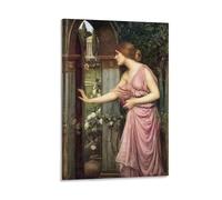 Poster for Psyche Entering Cupid's Garden by John William Waterhouse Poster Cool Artworks Painting Wall Art Canvas Prints Hanging Picture Posters 12x18inch(30x45cm)