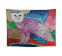 Poster for The Owl by Expressionist Franz Marc Picture Print Wall Art Tapestry Painting Tapestries Artworks Gift Idea Room Aesthetic 30"x40"