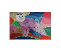 Poster for The Owl by Expressionist Franz Marc Wall Art Picture Painting Poster Canvas Print Posters Artworks Room Decor 08x12inch(20x30cm)