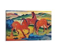 Poster for The Red Horse by Expressionist Franz Marc Posters Art Print Wall Photo Paint Poster Hanging Picture Family Decor 12x18inch(30x45cm)