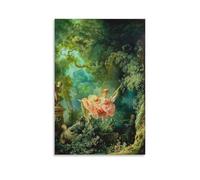 Poster for The Swing by Rococo Painter Jean-Honoré Fragonard Wall Art Poster Prints Home Decor Picture Canvas Painting Posters 20x30inch(50x75cm)