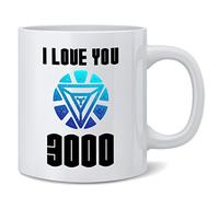 Poster Foundry I Love You 3000 Famous Motivational Inspirational Quote Ceramic Coffee Mug Tea Cup Fun Novelty Gift 12 oz