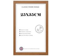Poster Frame 35x25cm MDF Wood with Shatterproof Acrylic Front 9.8x13.77'' Picture Frame for Posters, Photos & Prints, Portrait & Landscape Display- Walnut