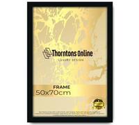 Poster Frame - Black 50x70cm mdf backing with both ways hanging hooks |Picture Photo frame 70x50cm |Acrylic front | Home & Office Decor