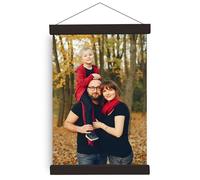 Poster Frame Frames, Magnetic Black Wooden Poster Hangers Hanger Hanging Kit for Canvas Artwork Art Print (Black, 24" | 61 cm, Hangers 1 Pack)