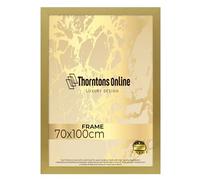 Poster Frame - Gold 70x100 cm mdf backing with both ways hanging hooks |Picture Photo frame 100x70cm |Acrylic front | Home & Office Decor