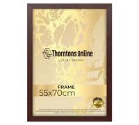 Poster Frame - Mahogany 55x70 cm mdf backing with both ways hanging hooks |Picture Photo frame 70x55cm |Acrylic front | Home & Office Decor