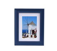 Poster Frame Sign Rack Wall Mounted Snap-on Photo Notice Board Clip Display Stand(Blue,8 inches (15.2 * 20.3))