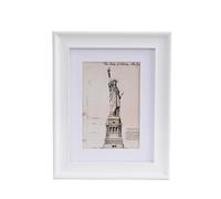 Poster Frame Sign Rack Wall Mounted Snap-on Photo Notice Board Clip Display Stand(White,7 inches (12.7 * 17.8))