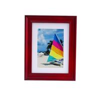 Poster Frame Sign Rack Wall Mounted Snap-on Photo Notice Board Clip Display Stand(Wine red,7 inches (12.7 * 17.8))