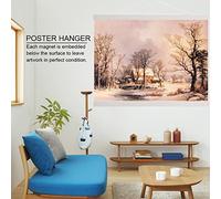 Poster Hangers, Magnetic Poster Hanger Poster Frames Sawdust Photo Picture Frame DIY Poster Scroll Prints Artwork Hanger for Posters, Prints, Photos, Pictures and Canvas Artwork