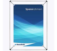 Poster holder stretch, poster stretcher frame, spring compressor for clamping the motif, hanging on wall or ceiling, for format DIN A1 to DIN A4 (DIN A3).