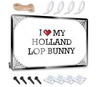 Poster Indie Playroom Beautiful Accessory I Love My Holland Lop Bunny - Easy To Hang Art(30X40CM)