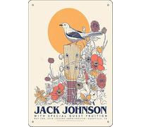 Poster-Jack Johnson. Art Print Metal Tin Sign 12 X 8 Inch Funny Man Cave Home Office Bar Decor