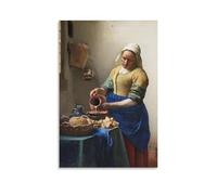 Poster Johannes Vermeer “The Milkmaid”poster Canvas PaintingWall Art Decorative Picture Prints Modern Decor 20x30inch(50x75cm)