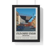 Poster Kingz Bradford City Utilita Energy Stadium A5 Framed Football Stadium Wall Art Print