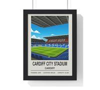 Poster Kingz Cardiff City Stadium A5 Framed Football Stadium Wall Art Print