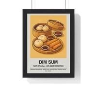 Poster Kingz Dim Sum Wall Art - Chinese Kitchen & Dining Room A3 Framed Kitchen Wall Art Print