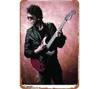 Poster Lou Reed - New York 1983 Illustrations music poster Retro Metal Tin Sign Vintage Art Sign for Home Coffee Music Wall Decor 8x12 Inch