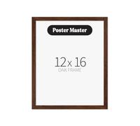 Poster Master 12"x16" Dark Brown Wood Frames - 12x16 Poster Frames - Frame for Wall Art - Frame for Poster - 12 x 16 Frame Wood - Art Frames 12x16 - Wood Poster Sized Frame to Fit 12x16 Picture - Pack