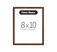Poster Master 8"x10" Dark Brown Wood Frames - 8x10 Poster Display - Frame for Wall Art - Timber Poster Sized Mount to Fit Picture - Pack of 1