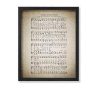 Poster Master Classic Music Poster - Vintage Instructional Print - 8x10 UNFRAMED Wall Art - Gift for Artist, Singer - The Old Rugged Cross, Hymnal Sheet, Song, Rhythm - Wall Decor for Chapel, Church