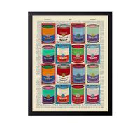Poster Master Dictionary Art Poster - Tomato Soup Cans Print - Gift for Men & Women - Wall Decor for Living Room, Bedroom or Dorm - 11x14 UNFRAMED Wall Art