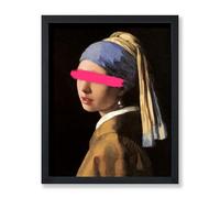 Poster Master Girl with a Pearl Earring Painting Poster - Baroque Print - Altered Art - Pop Art - Portrait Art - Gift for Him & Her - Decor for Bedroom, Living Room or Office - 8x10 UNFRAMED Wall Art
