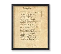 Poster Master Imagine Poster - John Lennon Print - Handwritten Art - Lyrical Art - Music Art - Gift for Men, Women & Musician - Decor for Living Room, Bedroom or Music Room - 11x14 UNFRAMED Wall Art