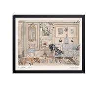 Poster Master The Lazy Corner Print - Vintage Carl Larsson Poster - A Home Series Art - Family Life Painting - Art Nouveau Office, Living Room or Bedroom Decor - 8x10 UNFRAMED Wall Art