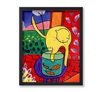 Poster Master Vintage Henri Matisse Poster - Retro Cat with Red Fish Print - Fauvism Art - Gift for Him, Her, Animal Lover - Aesthetic Decor for Bedroom, Living Room, Office - 8x10 UNFRAMED Wall Art