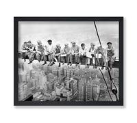 Poster Master Vintage Lunch Atop a Skyscraper Poster - Retro New York Print - Manhattan Art - Gift for Him, Men, New Yorkers - Perfect Decor for Office, Living Room, Bedroom - 8x10 UNFRAMED Wall Art