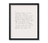 Poster Master Vintage Motivational Poster - Unique Print - Because Love Conquers All, Minimalist, Letter, Aesthetic - 8x10 UNFRAMED Wall Art - Gift for Artist, Friend - Wall Decor for Home, Office